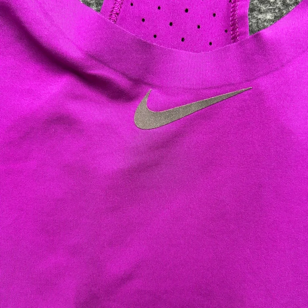 Nike Tank Top Womens Size S Purple Pro Racerback Perforated Slim Fit Athletic